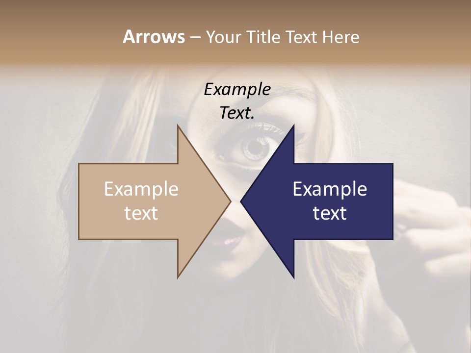 Search Woman Amazing PowerPoint Template