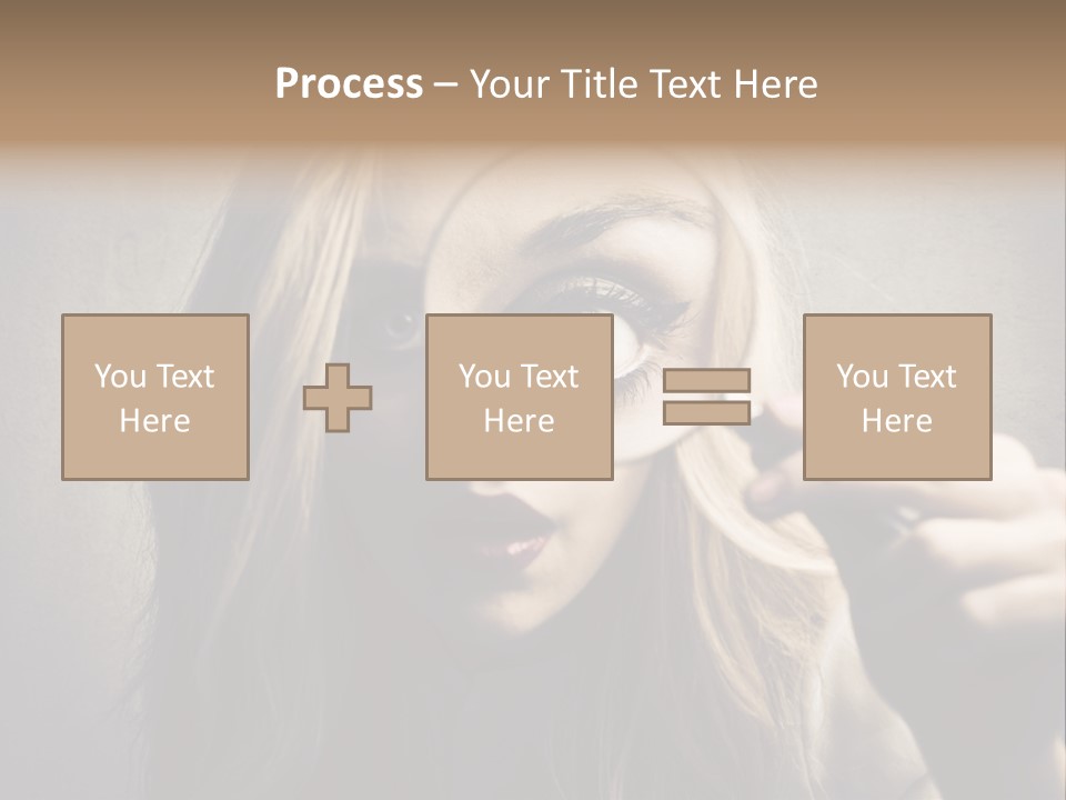 Search Woman Amazing PowerPoint Template