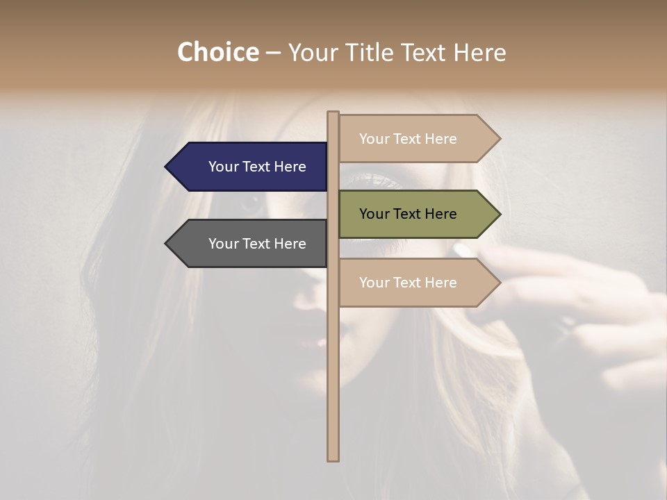 Search Woman Amazing PowerPoint Template