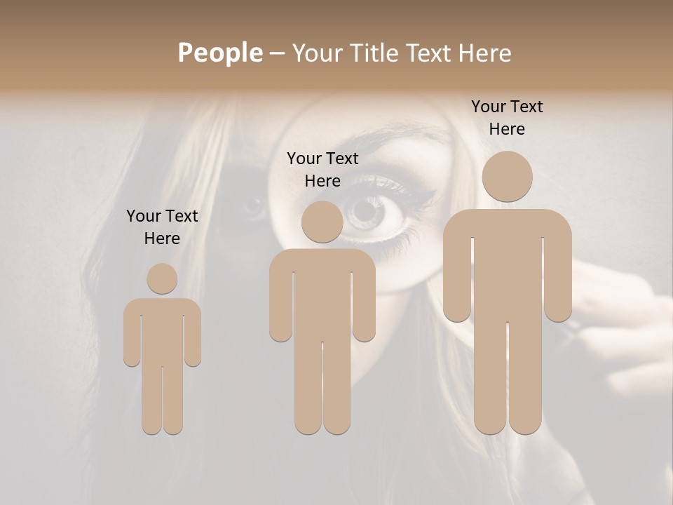 Search Woman Amazing PowerPoint Template