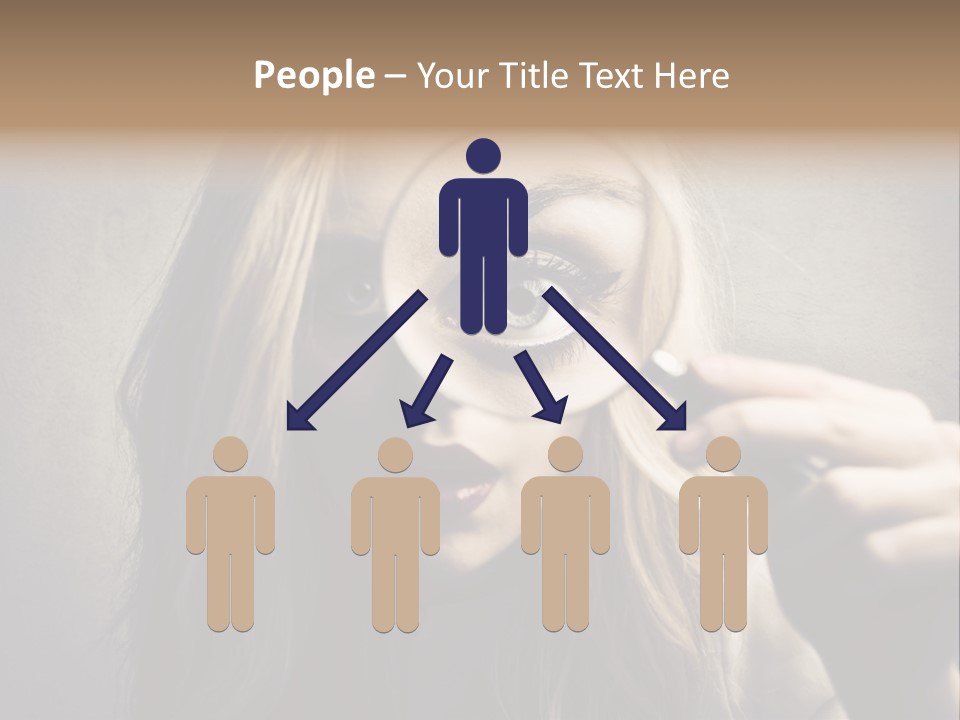 Search Woman Amazing PowerPoint Template