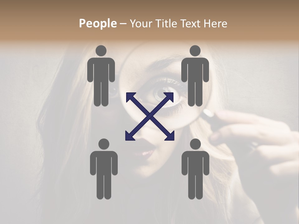 Search Woman Amazing PowerPoint Template