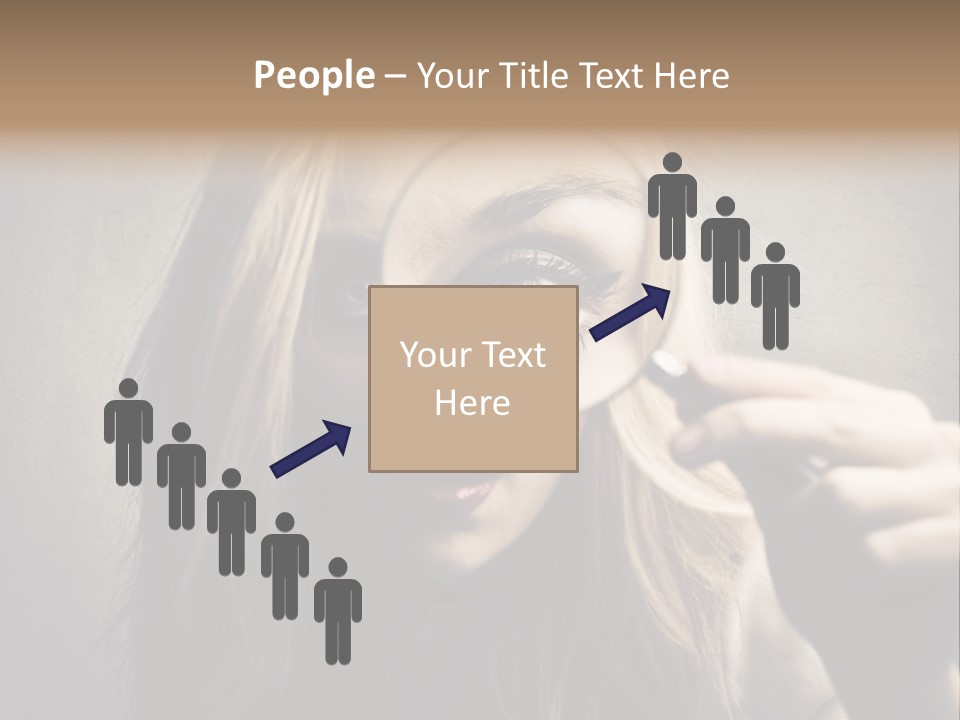 Search Woman Amazing PowerPoint Template
