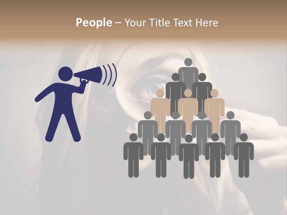 Search Woman Amazing PowerPoint Template