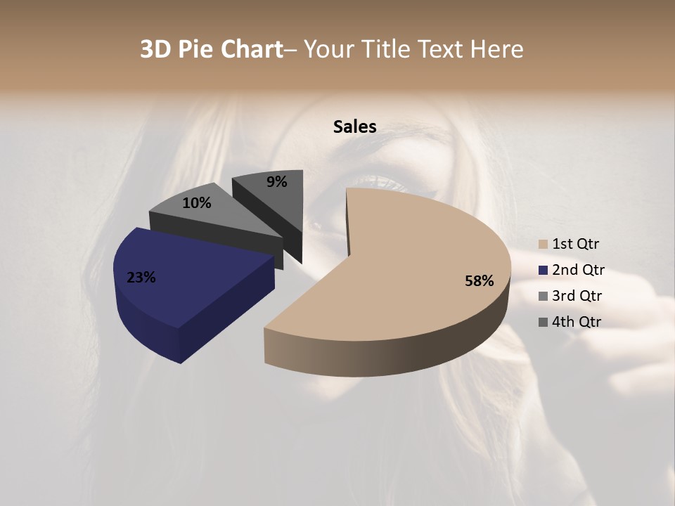 Search Woman Amazing PowerPoint Template