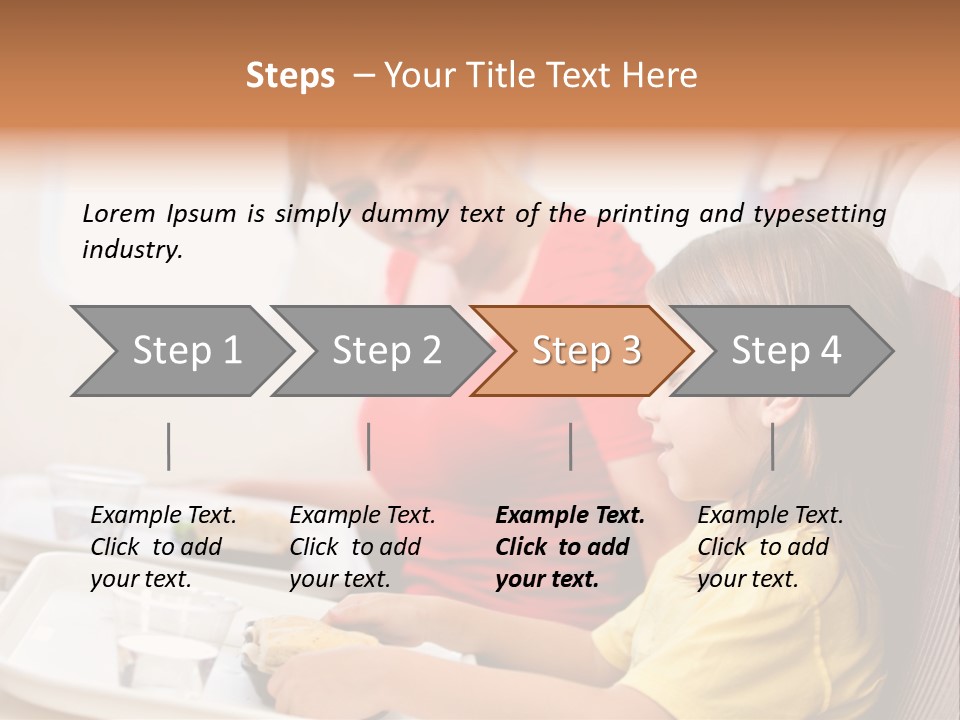 A Woman And A Little Girl Sitting On A Plane PowerPoint Template