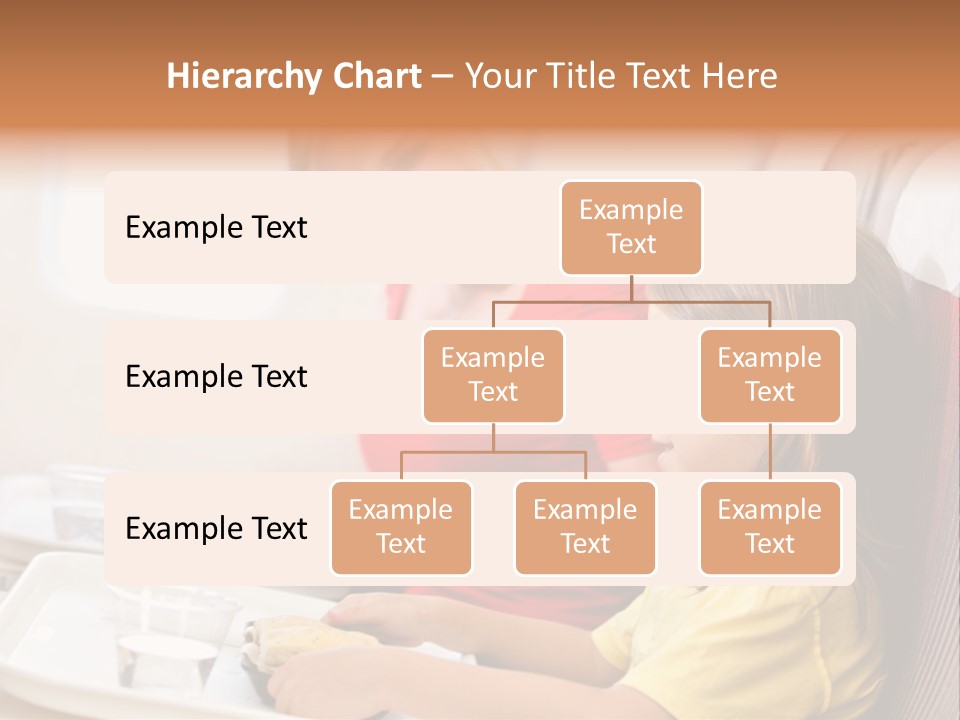 A Woman And A Little Girl Sitting On A Plane PowerPoint Template