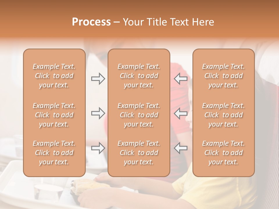 A Woman And A Little Girl Sitting On A Plane PowerPoint Template