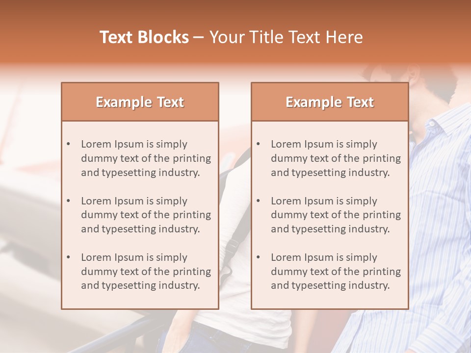 A Man And A Woman Standing Next To An Airplane PowerPoint Template