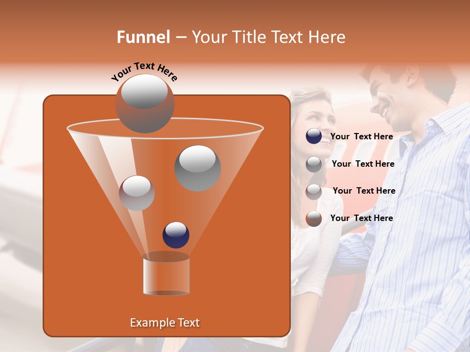 A Man And A Woman Standing Next To An Airplane PowerPoint Template