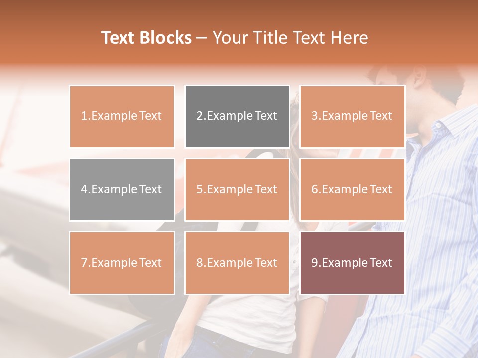 A Man And A Woman Standing Next To An Airplane PowerPoint Template