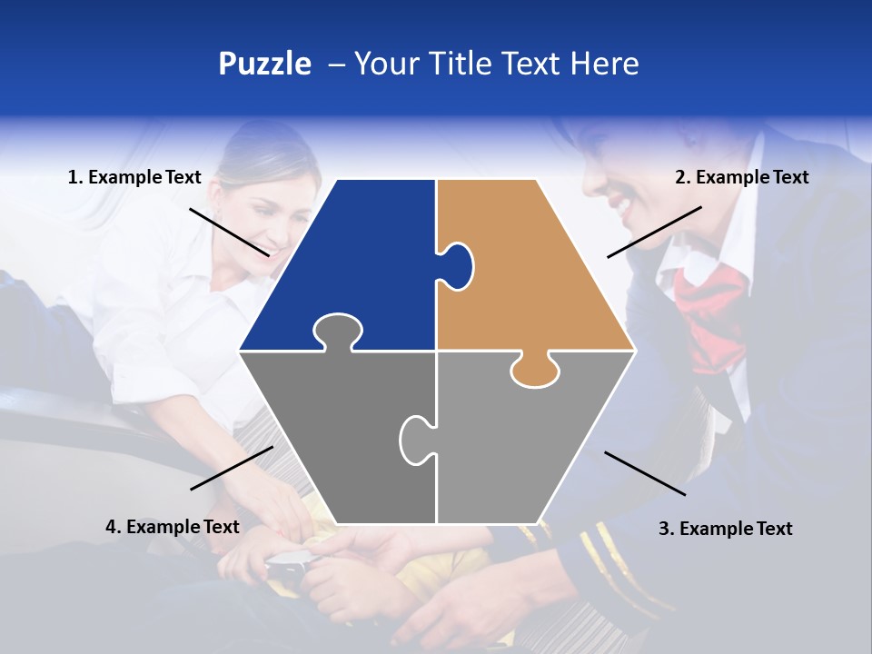 Uniform Attendant Woman PowerPoint Template