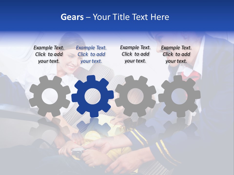 Uniform Attendant Woman PowerPoint Template