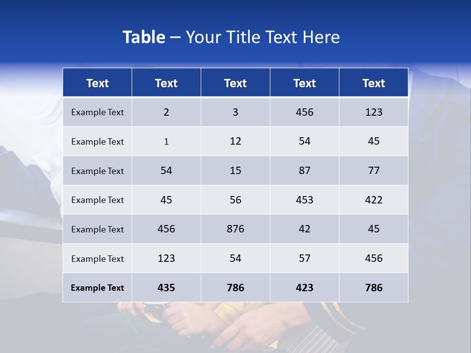 Uniform Attendant Woman PowerPoint Template