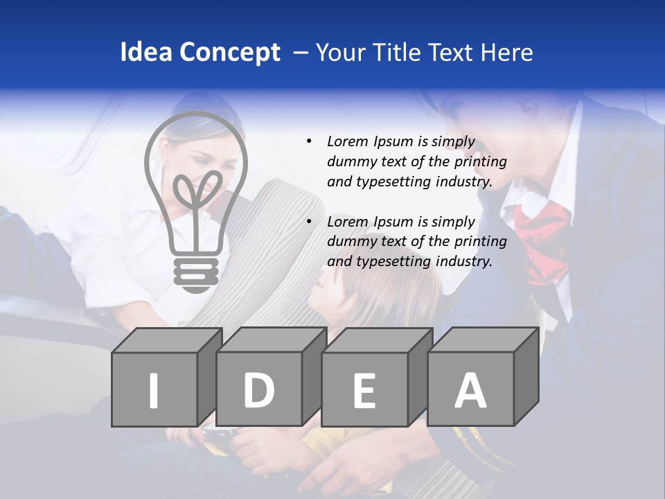 Uniform Attendant Woman PowerPoint Template