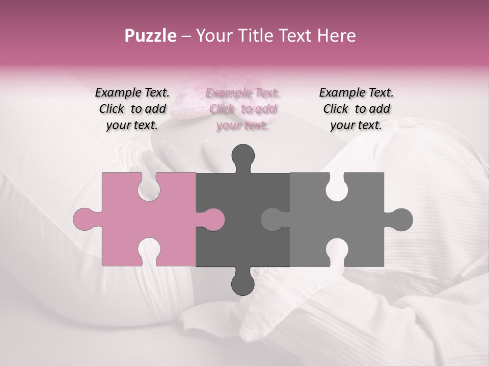 Waist Tummy Expecting PowerPoint Template