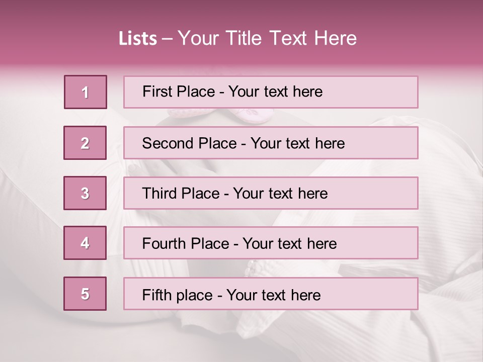 Waist Tummy Expecting PowerPoint Template