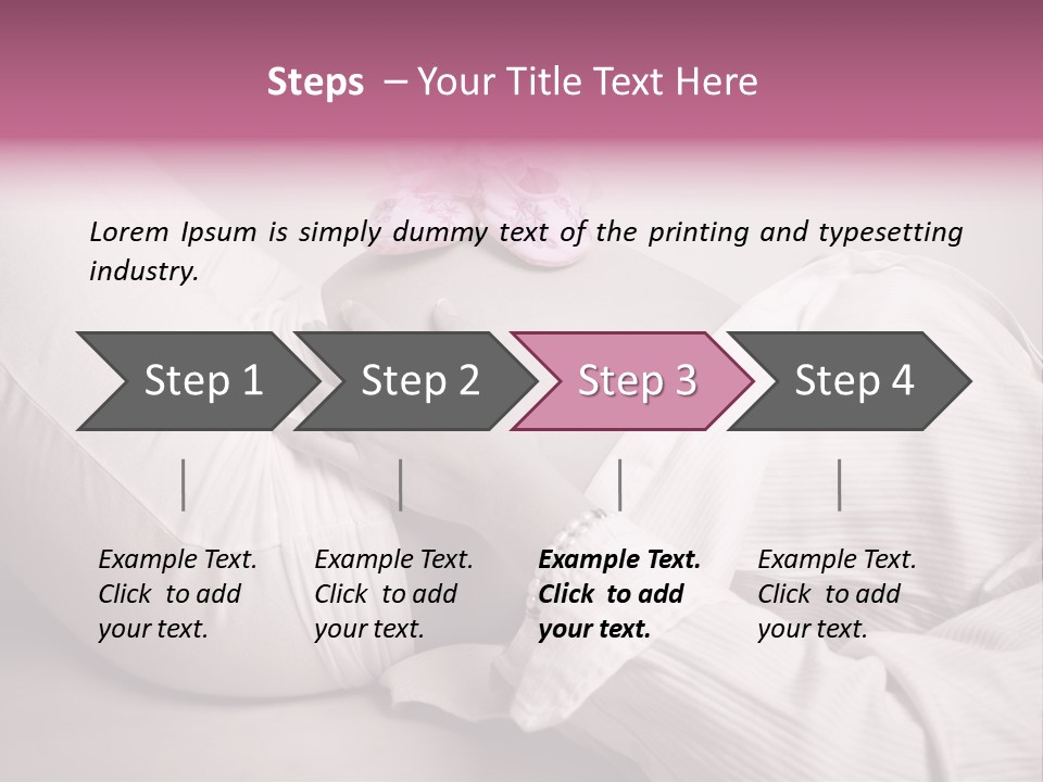 Waist Tummy Expecting PowerPoint Template
