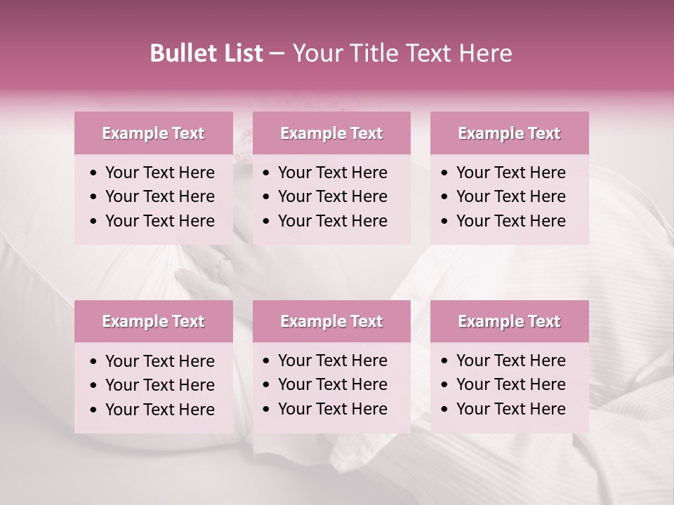 Waist Tummy Expecting PowerPoint Template