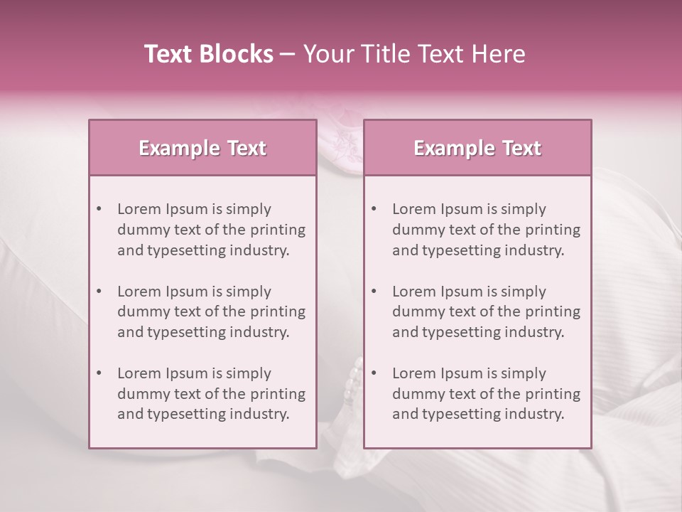 Waist Tummy Expecting PowerPoint Template