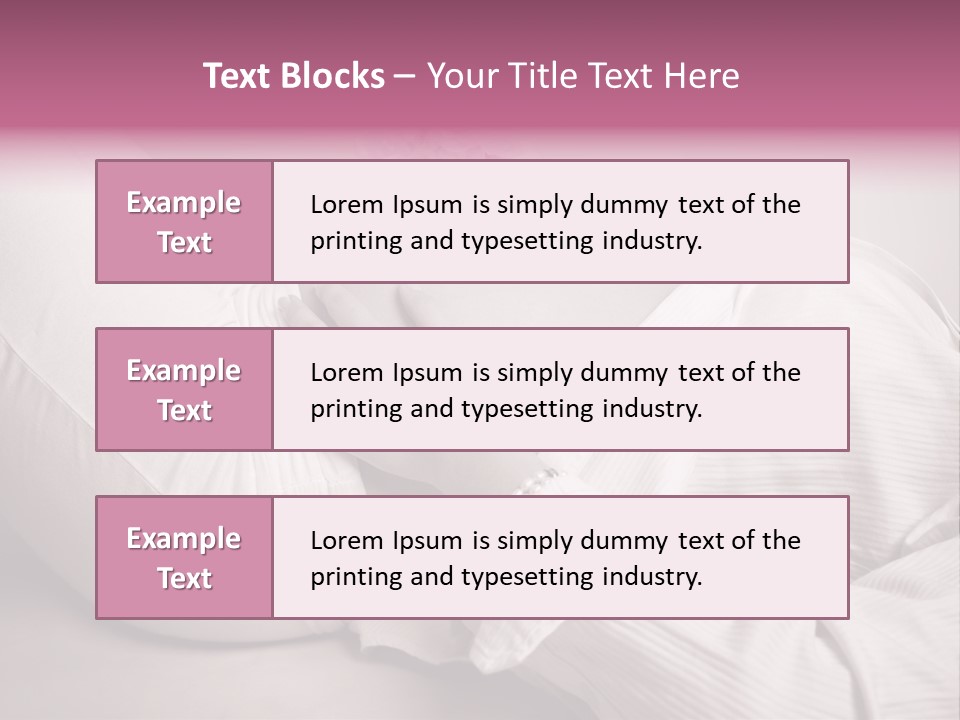 Waist Tummy Expecting PowerPoint Template