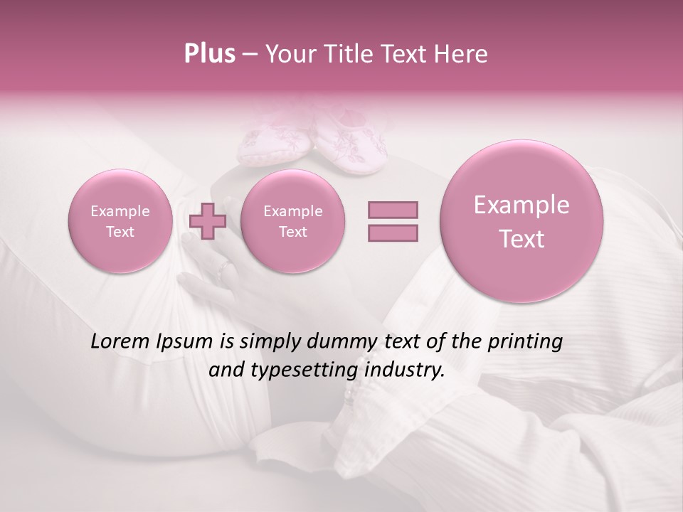 Waist Tummy Expecting PowerPoint Template