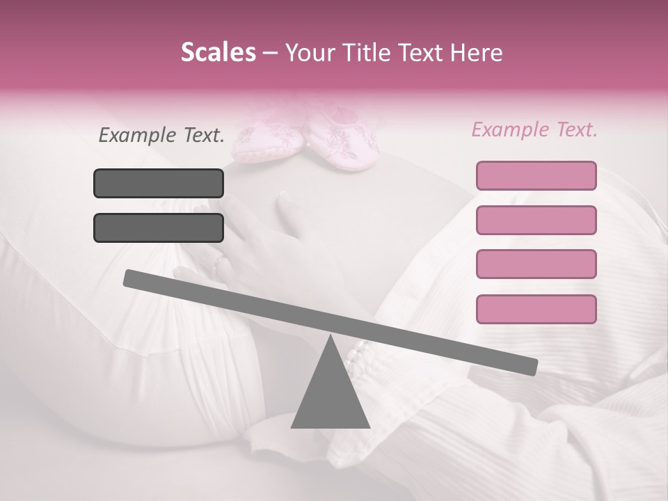 Waist Tummy Expecting PowerPoint Template
