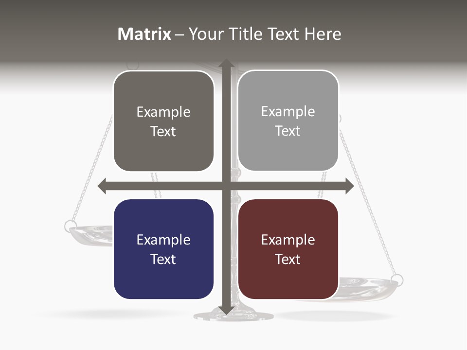 Weight Judge Law PowerPoint Template