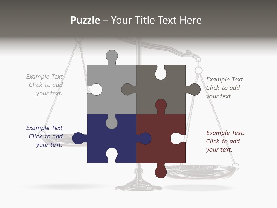 Weight Judge Law PowerPoint Template