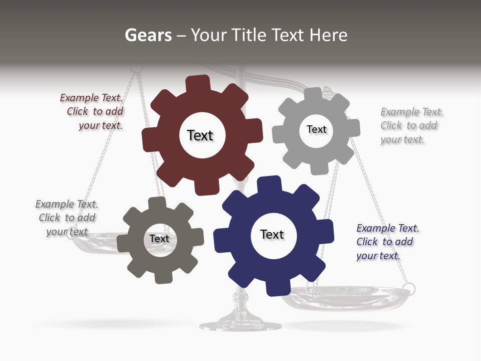 Weight Judge Law PowerPoint Template