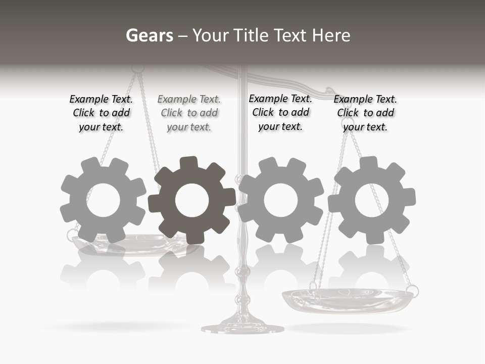 Weight Judge Law PowerPoint Template