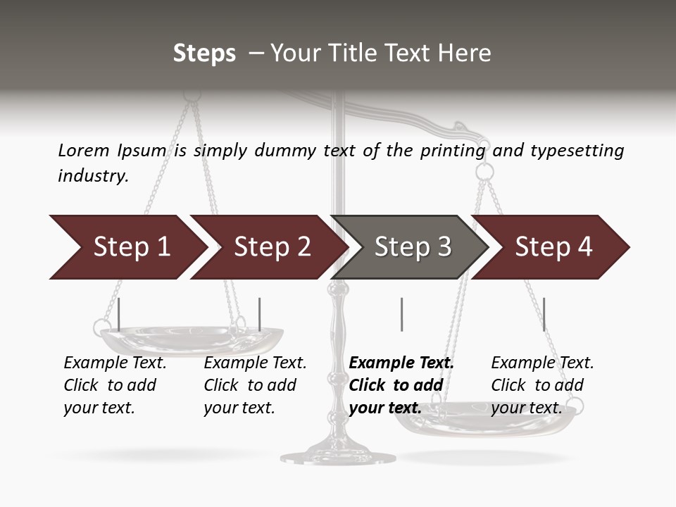 Weight Judge Law PowerPoint Template
