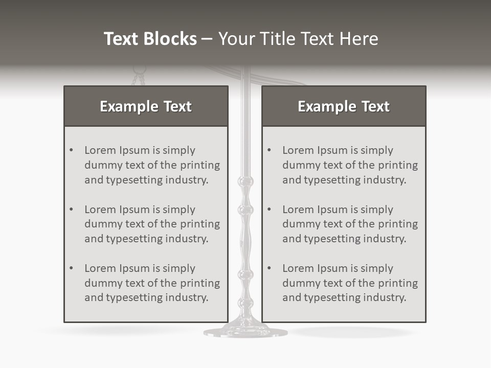 Weight Judge Law PowerPoint Template