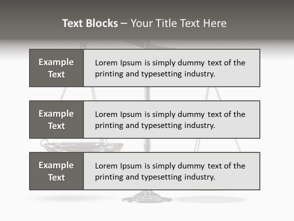 Weight Judge Law PowerPoint Template