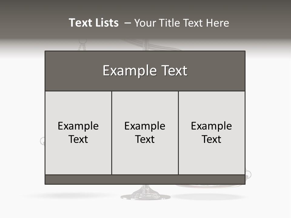 Weight Judge Law PowerPoint Template