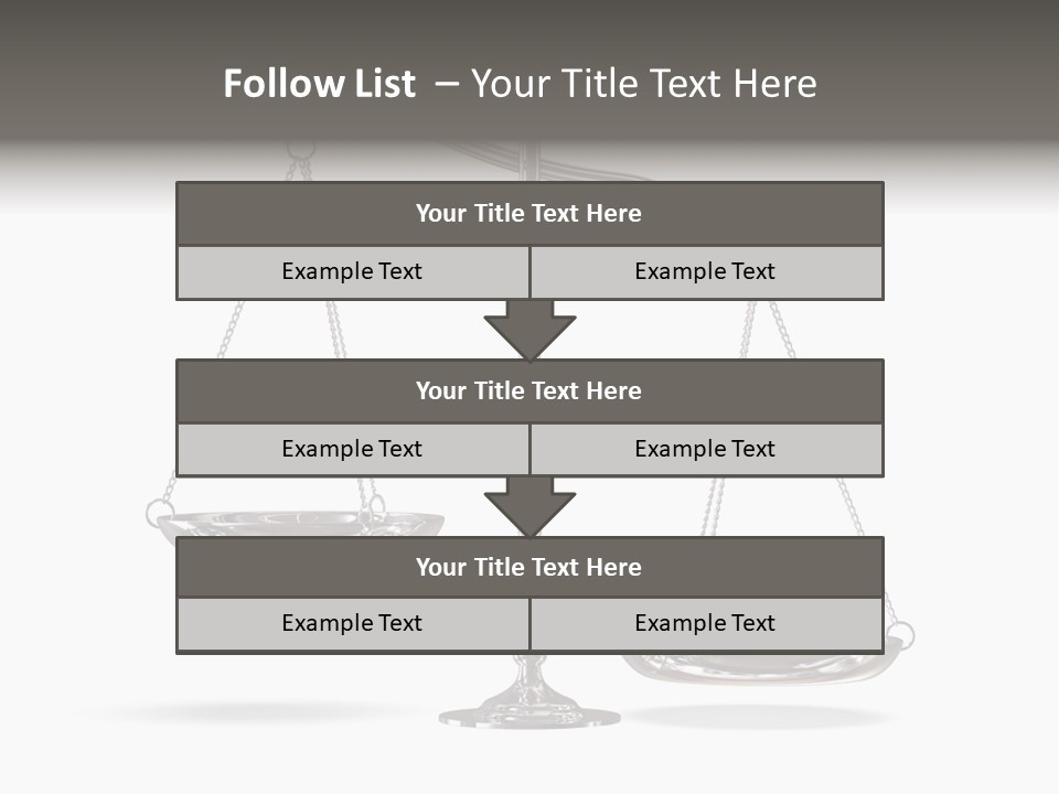 Weight Judge Law PowerPoint Template