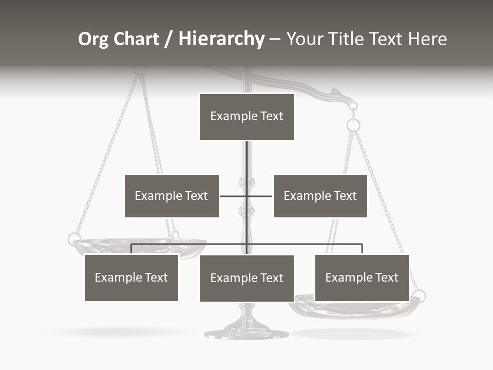 Weight Judge Law PowerPoint Template