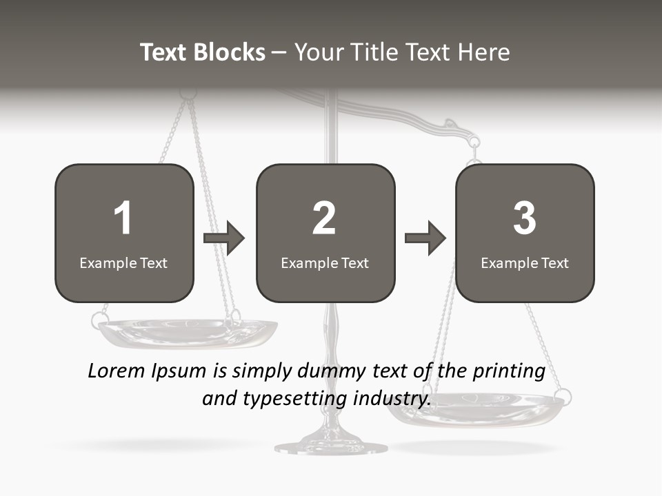 Weight Judge Law PowerPoint Template