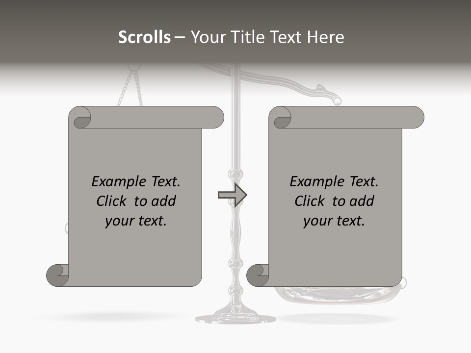 Weight Judge Law PowerPoint Template