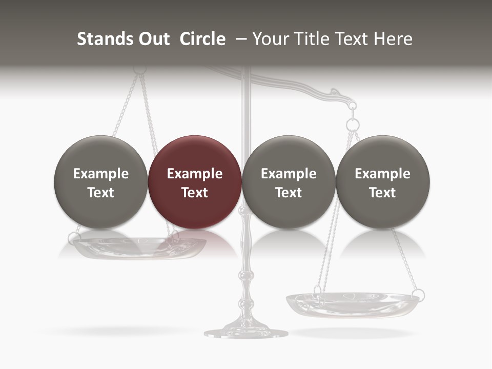Weight Judge Law PowerPoint Template