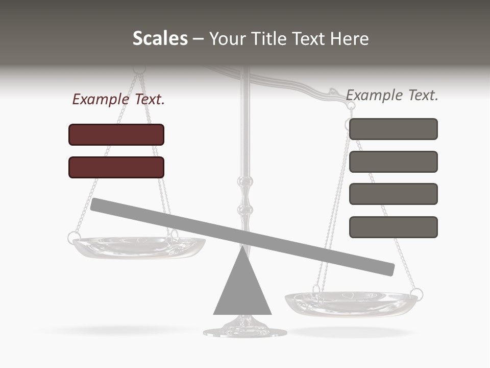 Weight Judge Law PowerPoint Template