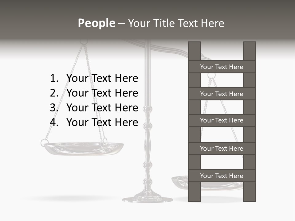 Weight Judge Law PowerPoint Template
