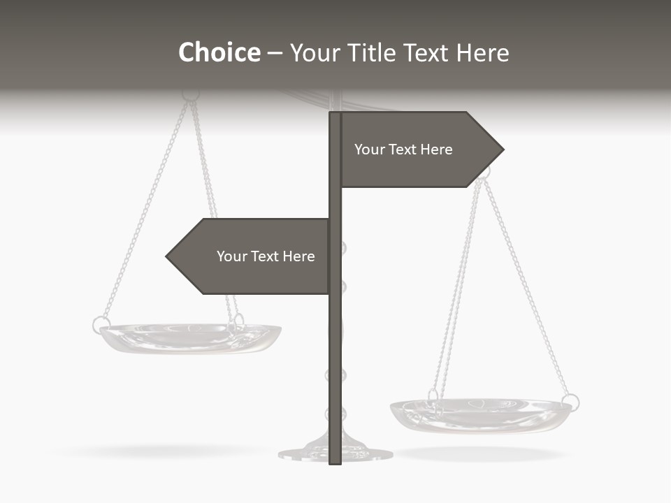 Weight Judge Law PowerPoint Template