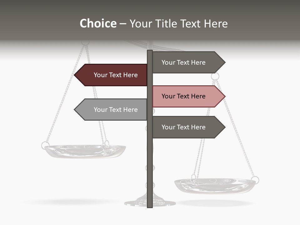 Weight Judge Law PowerPoint Template