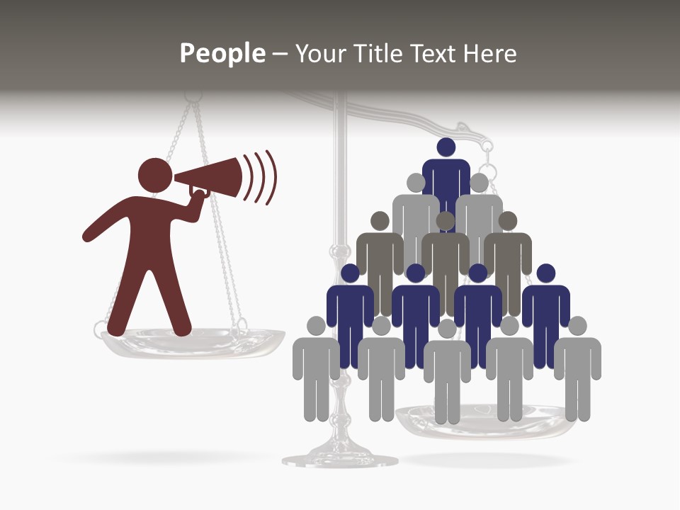 Weight Judge Law PowerPoint Template