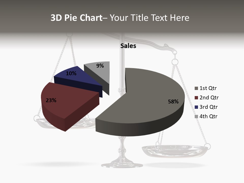 Weight Judge Law PowerPoint Template