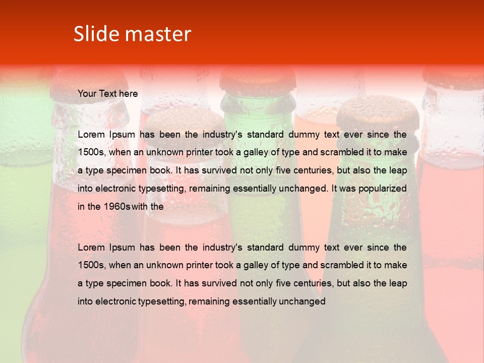 White Junk Food Refreshment PowerPoint Template