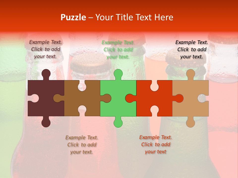 White Junk Food Refreshment PowerPoint Template