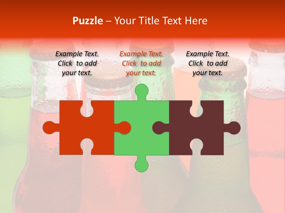 White Junk Food Refreshment PowerPoint Template