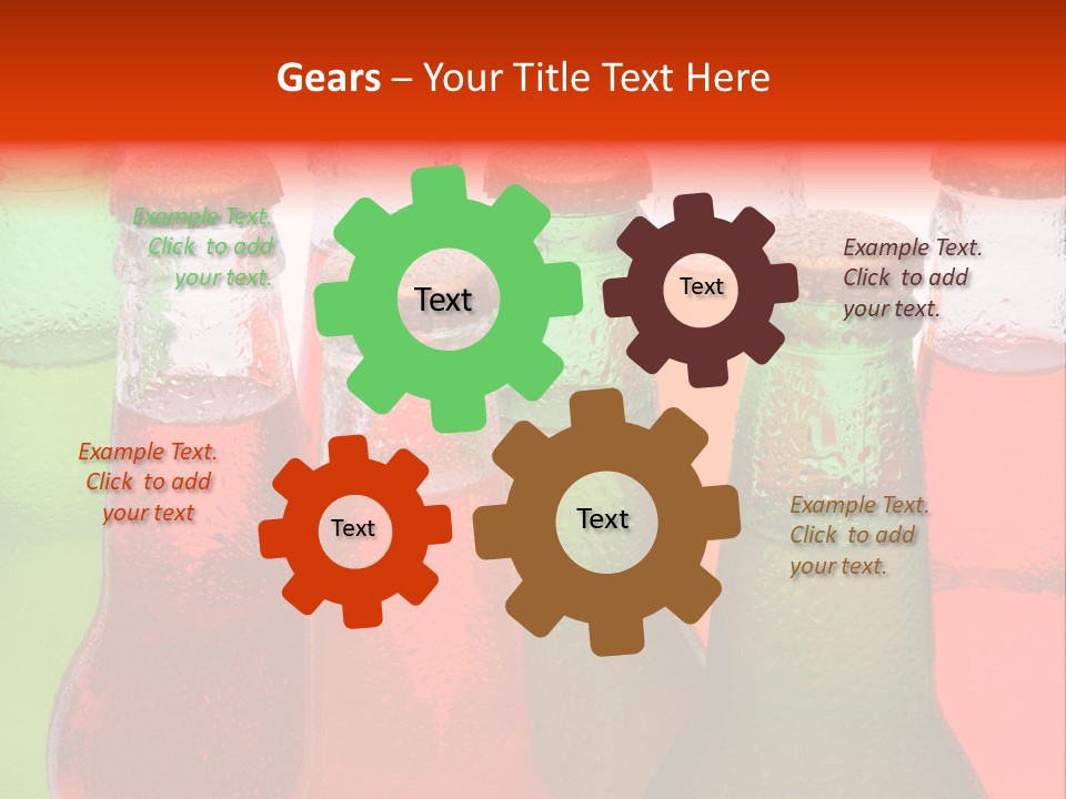 White Junk Food Refreshment PowerPoint Template